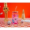 Silver Buffalo Care Bears Holiday Glass Tumbler With Bamboo Lid and Straw | Holds 16 Ounces - 4 of 4