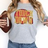 Simply Sage Market Women's Graphic Sweatshirt Touch Down Red Helmet Distressed - 2 of 3