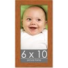 PosterPalooza | Photo Size Modernist Brown Picture Frame - UV Acrylic, Foam Board Backing, Hanging Hardware - 2 of 4