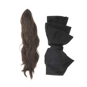 Unique Bargains Bow Wig Hair Clips 13.78" Length 1 Pc - 1 of 4