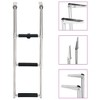 Cesicia Silver Stainless Steel 3-Step Folding Boarding Ladder - 2 of 4