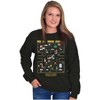 PACMAN Christmas Maze Video Game Sweatshirt for Men or Women Brisco Brands - 3 of 4