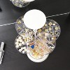 HTUTWOO Rotating Jewelry Box,Small Jewelry Organizer Box and Earring Holder,5 Layer Travel Jewelry Case With Lid,for Earrings Bracelets - 4 of 4