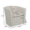 Swivel Modern Upholstered Accent Chair, 360° Rotating Lounge Chair with Removable Cover for Living Room or Reading Nook - The Pop Home - 3 of 4