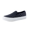CUSHIONAIRE Faze Women’s Quilted Slip-On Sneaker – Faux Leather Casual Shoe with Memory Foam Insole & Rubber Outsole - 2 of 4