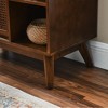 NicBex Solid Wood Sideboard Cabinet with Multi-layer Storage, Modern Rattan Coffee Buffet Cabinet for Kitchen Entryway Dining Room - 4 of 4
