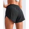 FIONECA Mid Waisted Dolphin Athletic Shorts for Women 4" Lightweight High Split for Gym Workout with Liner Quick Dry - 4 of 4