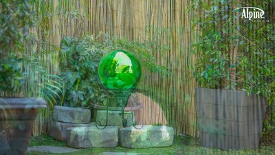 10" Electric Purple Blown Glass Gazing Globe