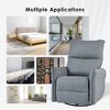 Okak Rocking Recliner Chair with Side Pocket 360° Swivel Nursery Accent Chair Small Glider Chair for Living Room Bedroom Home Theater - 4 of 4