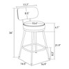 Dyonery 26.3" H Bar Stools Set of 2/4,Faux Leather Counter Height Bar Stools,Modern Backless/Back Counter Stools for Kitchen Island,Home Bar - 2 of 4