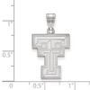 Black Bow Jewelry 10k White Gold Texas Tech Red Raiders NCAA Large Pendant - 2 of 3