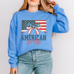 Simply Sage Market American Girly Flag Coquette Sweatshirt - 1 of 4