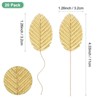 Unique Bargains Artificial Silk Wire Single Flower Leaves for DIY - 3 of 4
