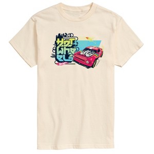 Men's - Hot Wheels - Red Car And Logo -Men's Short Sleeve T-Shirt Short Sleeve Graphic T-Shirt - 1 of 3