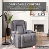 Best Choice Products Electric Power Lift Linen Recliner Massage Chair Furniture w/ USB Port, Heat, Cupholders - 2 of 4