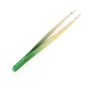 Unique Bargains Ice Flower Pointed Edge Eyebrow Tweezer 1 Pc - 1 of 3