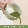 Zevemomo 5-Piece Matcha Whisk Set,Handmade Ceremony Matcha Kit with Ceramic Bowl&Spout,Complete Matcha Making Set for Tea Lovers Family Friends,Green - 2 of 4