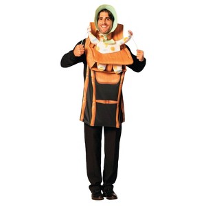 Imposta Costumes Adult Baby High Chair Costume Bodysuit One Size Brown - 1 of 1