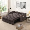 Vynxaria Sofa Bed with Trundle Charcoal Grey - 2 of 4