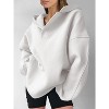 Womens Hoodies Oversized V Neck Sweatshirts Long Sleeve Pullover Casual Fall Teen Girls Preppy Clothes - 3 of 4