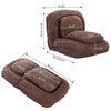 Angel Sar Adjustable Human Dog Bed for Adults, 5 Position Foldable Human Size Dog Bed, Extra Large Cloud Beds for Living Room & Bedroom, Brown - 3 of 4