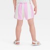 Grayson Mini Toddler Girls' Striped Shorts - Pink - image 2 of 3