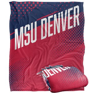Metropolitan State University Of Denver Fan Zone Silky Touch Super Soft Throw Blanket 50x60 - 1 of 4
