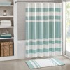 Vynxaria Shower Curtain , Waffle Weave Texture, OEKO-TEX Certified, 72x72", Machine Washable, Coordinating Bath Linens Available - 2 of 4