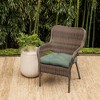 ARDEN earthFIBER Outdoor Wicker Chair Cushion, 2 Pack, 20 x 18, Water Repellent, Fade Resistant 20 x 18, Sage Green Texture - 2 of 4