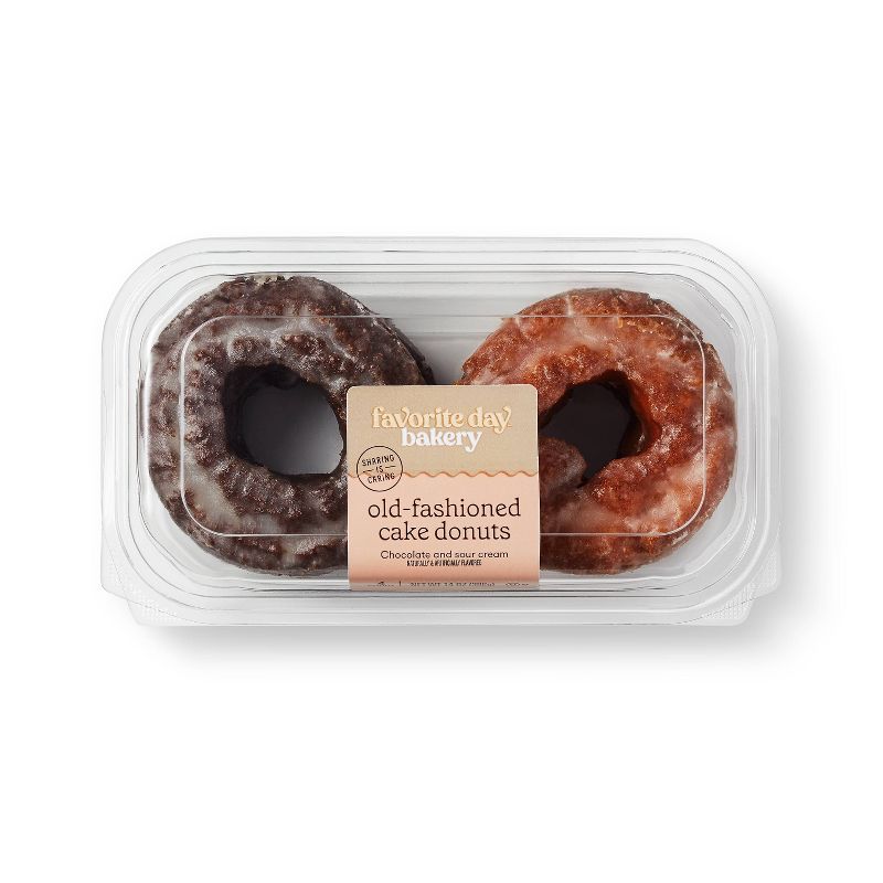 Old Fashioned Cake Donuts - 14oz/4ct - Favorite Day&#8482;, 1 of 5