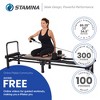 Stamina Products AeroPilates Reformer 651 Whole Body Resistance Pilates Workout Board Machine for Home Gym w/ 10 Inch Stand & Foldable Frame w/ Wheels - 3 of 4