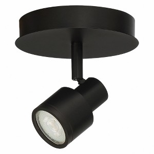 Access Lighting Lincoln 1 - Light Flush Mount in  Matte Black - 1 of 4