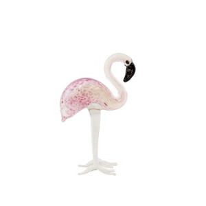 Beachcombers Tiny Speckled Flamingo Glass - 1 of 2