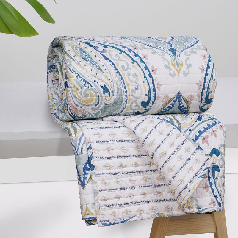 Alita Damask Quilted Throw - Levtex Home, 1 of 4
