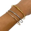 Adornia Tarnish Resistant Tri-Color Trio Bangle Set - 2 of 4