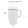LunaLulinlk Tumbler – Adorable 9 oz. Training Cup with Toddler-Friendly Straw and Handle, Cream - 3 of 4