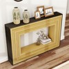 ORRD Modern Console Table with Layered Wood Frame & Black Top, Contemporary Entryway & Living Room Accent Table - 3 of 4