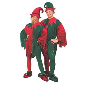 Fun World Adult Velvet Elf Set Costume - One Size Fits Most - Multicolored - 1 of 2