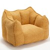 NicBex Chenille Fabric Bean Bag Chair with High-Resilience Foam,Lazy Sofa Chair with Handle Design and Armrest,Lounge Chair for Living Room - 2 of 4