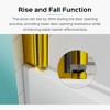 VYNXARIA 31"W*55"H Frameless Shower Doors for Bathtub, 1/4" (6mm) Thick SGCC Tempered Glass Door, Pivot Shower Door Panel for Bathroom, Brushed Gold - 4 of 4