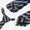 INSPIRE CHIC Men's Stripe Self-Tied Skinny Silk Slim Necktie for Graduation Wedding Party Uniforms 1Pc - 3 of 4