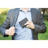 Trifold RFID Blocking Leather Wallet for Men (Black) - 2 of 4