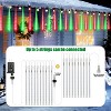 Itopfox 10 Tube 240 LED Icicle Meteor Shower Lights Waterproof Outdoor 22ft Plug In Red Green Christmas Tree Yard House Decoration 1 Pack - 2 of 4