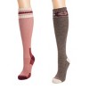 MUK LUKS Women's 2 Pack Wool Compression - 2 of 4