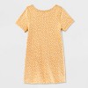 Toddler Girls' Adaptive 2pk Short Sleeve Floral/Solid Dress - Cat & Jack™ Light Mustard Yellow/Bright Pink - image 2 of 4