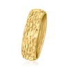 Ross-Simons 10kt Yellow Gold Textured and Polished Groove-Pattern Ring - 2 of 4