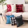 PAVILIA Set of 2 Pom Pom Throw Pillow Covers, Decorative Pompom Fringe Square Cushion Cases for Couch Sofa Bed - 3 of 4