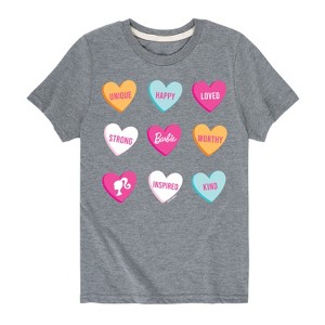 Boys' - Barbie - Barbie Candy Hearts Short Sleeve Graphic T-Shirt - 1 of 4