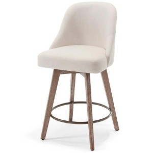 Bekrvio 26'' Counter Height Bar Stools, Linen Fabric - 1 of 4