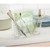 mDesign Plastic Cutlery Storage Organizer Caddy Bin Tote with Handle - 3 of 4